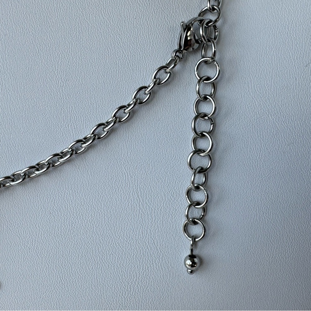 STAINLESS Steel Cross “Y” Necklace - Picture 3 of 10